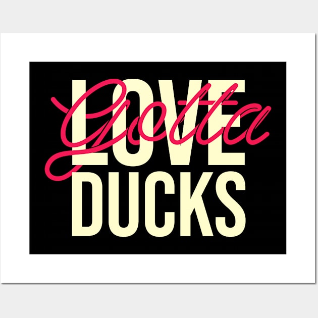 Ducks lover gift. Perfect present for mother dad friend him or her Wall Art by SerenityByAlex